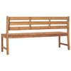 vidaXL Gartenbank 170 cm Massivholz Teak
