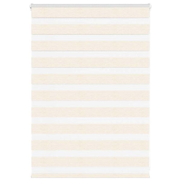vidaXL Doppelrollo Marmorbeige 110x100cm Stoffbreite 105,9 cm Polyester