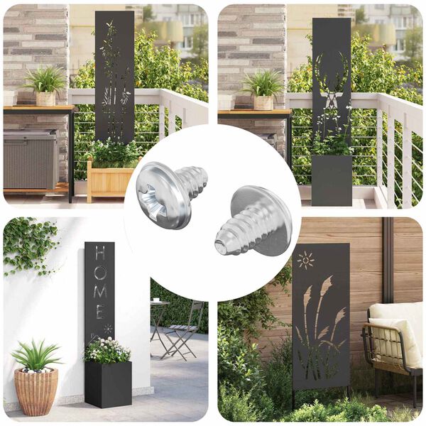 vidaXL Schloss-Schrauben 2 pcs Silber M4 x 5 mm Eisen