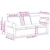vidaXL Sofa 180cm 2 pcs Dunkelgr&uuml;n Metall