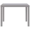 vidaXL Garten-Esstisch Hellgrau 100 x 100 x 73 cm Poly-Rattan