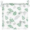 vidaXL Sitzkissen 6 Stk. Blattmuster 50x50x3 cm Stoff