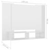vidaXL TV-Wandschrank Hochglanz-Wei&szlig; 120x23,5x90 cm Holzwerkstoff