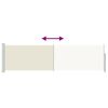 vidaXL Ausziehbare Seitenmarkise 140×500 cm Creme