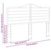 vidaXL Kopfteil mit Kopfteil Schwarz Eichen-Optik 150 cm Holzwerkstoff
