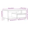 vidaXL Couchtisch Artisan-Eiche 90x49x45 cm Holzwerkstoff