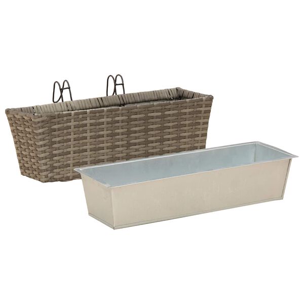 vidaXL Balkon Metall