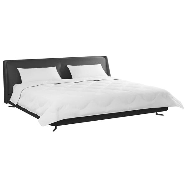 vidaXL Winterbettdecke mit Kissen 3 pcs Wei&szlig; Mikrofaser