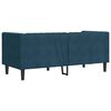 vidaXL Chesterfield-Sofa mit Nackenrollen 2-Sitzer Blau Samt