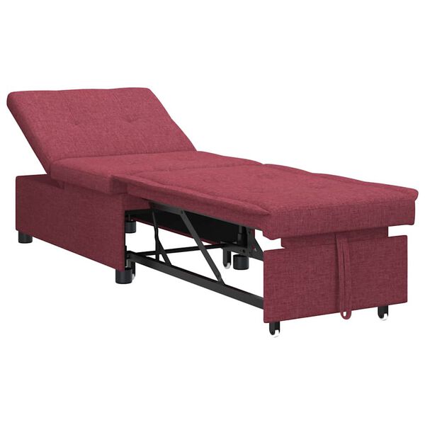 vidaXL Sofa Bett Rot 194 x 67 x 37 cm Stoff