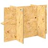 vidaXL Terrarienbasis mit Regal Braun 80 x 40 x 50 cm OSB