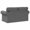 vidaXL Sofa Dunkelgrau Gesamtabmessungen: 155 x 82 x 80 cm (B x T x H)