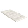 vidaXL Niedriglehner-Auflagen 4 Stk. Melange Creme 100x50x4 cm Stoff