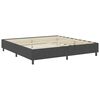vidaXL Boxspring-Bettgestell Grau Stoff 200x200 cm