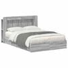 vidaXL Bettgestell mit Stauraum Grau Sonoma 160 x 200 cm Holzwerkstoff
