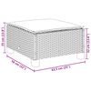 vidaXL 6-tlg. Garten-Sofagarnitur mit Kissen Grau Poly Rattan