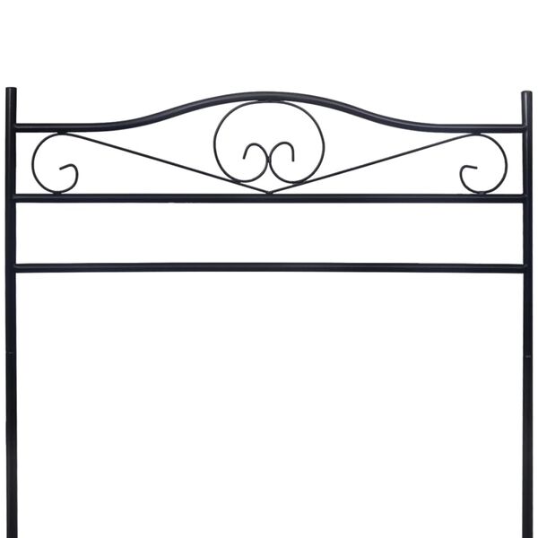 vidaXL Kleiderst&auml;nder Schwarz Stahl