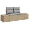 vidaXL Garten-Sofa-Set 8 pcs Beige Poly-Rattan