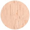 vidaXL Tischplatte &Oslash;90x4 cm Rund Massivholz Buche