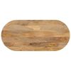 vidaXL Tischplatte 80x40x2,5 cm Oval Massivholz Mango