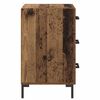 vidaXL Nachttisch mit Schubladen Altholz 40 x 40 x 66 cm Holzwerkstoff
