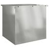 vidaXL Au&szlig;enlagerbox Silber 55 x 50,5 x 50 cm Stahl