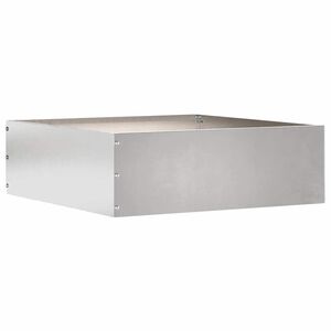 vidaXL Rasenkante 40 x 40 x 13 cm Edelstahl Silber