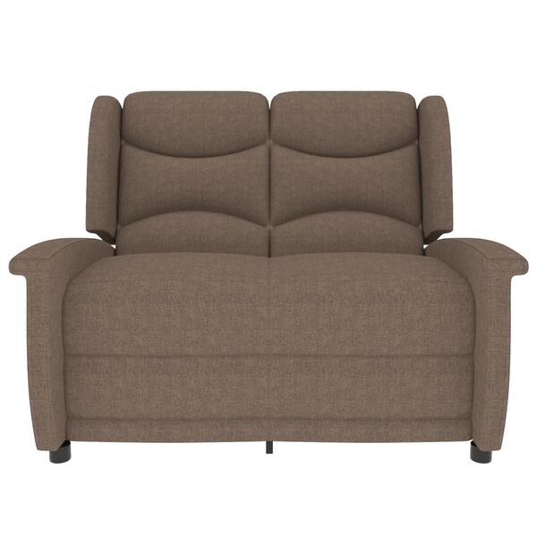 vidaXL 2-Sitzer Massagesessel Taupe Stoff