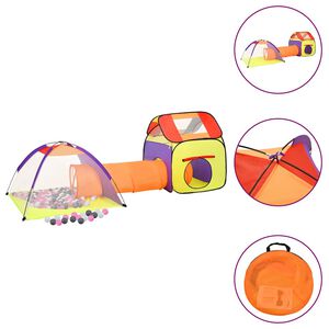 vidaXL Spielzelt mit 250 B&auml;llen Mehrfarbig 338x123x111 cm