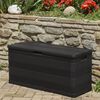 vidaXL Gartenbox Schwarz 117×45×56 cm