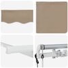 vidaXL Einziehbare Markise Beige 250 x 200 cm Stoff