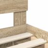 vidaXL Bettrahmen Sonoma-Eiche 75 x 190 cm Massives Kiefernholz
