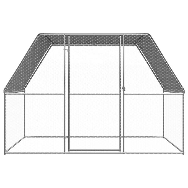 vidaXL Outdoor-Hühnerkäfig 3x2x2 m Verzinkter Stahl