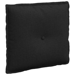 vidaXL R&uuml;ckenkissen Schwarz 50 x 19 x 45 cm Stoff