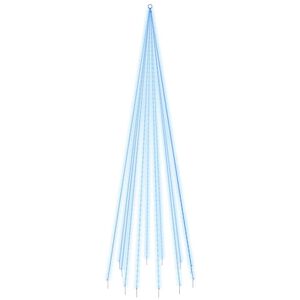vidaXL LED-Weihnachtsbaum f&uuml;r Fahnenmast Blau 732 LEDs 500 cm