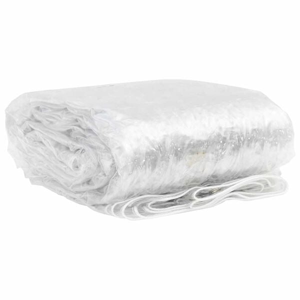 vidaXL Transparente Plane mit &Ouml;sen 2x10 m PVC