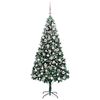 vidaXL Künstlicher Weihnachtsbaum mit 300 LEDs mit Ständer Grün 210 cm