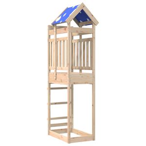vidaXL Spielturm Braun 52.5 x 85 x 239 cm Massives Kiefernholz