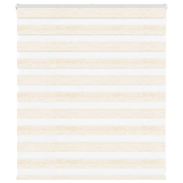 vidaXL Doppelrollo Marmorbeige 125x100cm Stoffbreite 120,9 cm Polyester