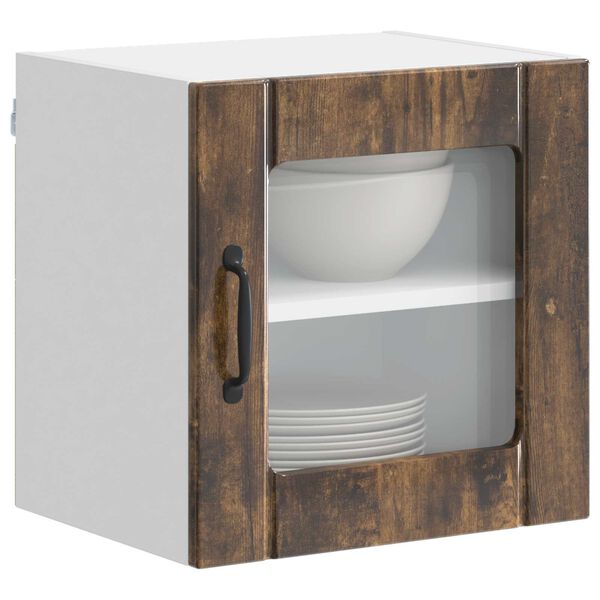 vidaXL K&uuml;chenschrank 2 pcs Ger&auml;ucherte Eiche 40 x 31 x 40 cm