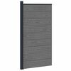 vidaXL Zaunelement WPC und Aluminium Grau