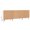 vidaXL TV-Schrank Hochglanz-Wei&szlig; 150x30x50 cm Holzwerkstoff