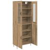 vidaXL Highboard Artisan-Eiche 69,5 x 34 x 180 cm Holzwerkstoff