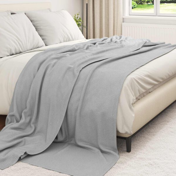 vidaXL Wohndecken 24 pcs Grau 270 x 240 cm Fleece