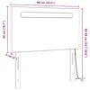 vidaXL LED Kopfteil Cappuccino 90 cm Kunstleder