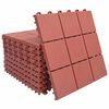 vidaXL Terrassenfliese 10 pcs Rot 30,5 x 30,5 x 2,2 cm Polypropylen