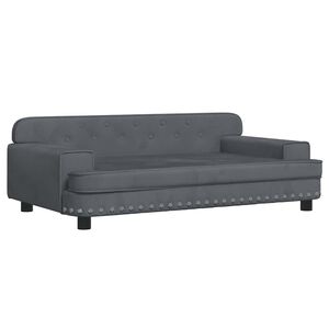 vidaXL Hundebett Dunkelgrau 90x53x30 cm Samt