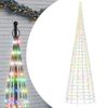 vidaXL LED-Weihnachtsbaum f&uuml;r Fahnenmast 3000 LEDs Mehrfarbig 800 cm