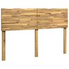 vidaXL Kopfteil mit Live Edge ROSTOCK Wei&szlig; 150 cm Massivholz Akazie