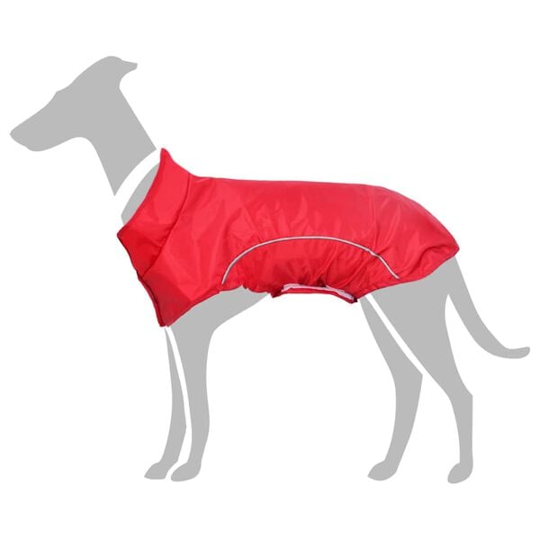 vidaXL Hunde Regenmantel mit Reflexstreifen Polyester Rot XL